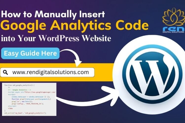 manually insert Google Analytics code