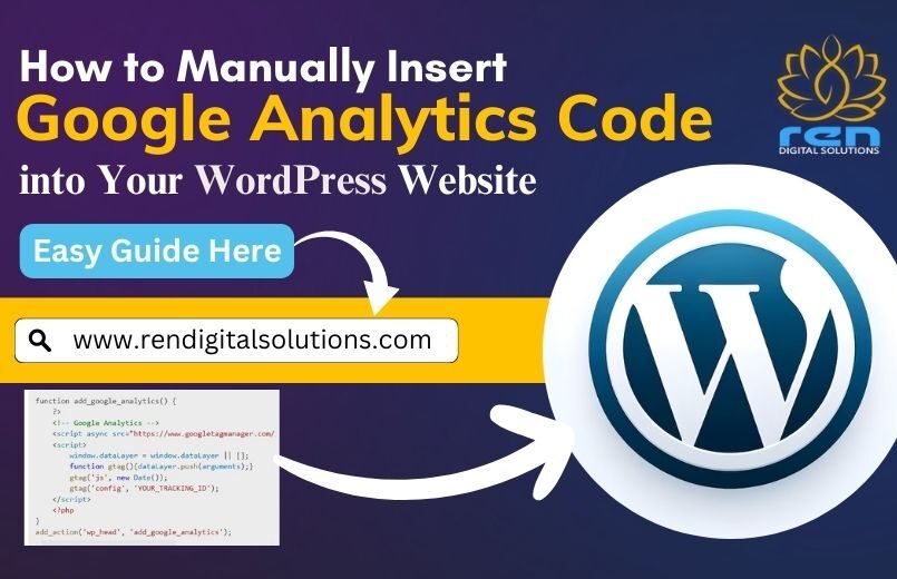 manually insert Google Analytics code