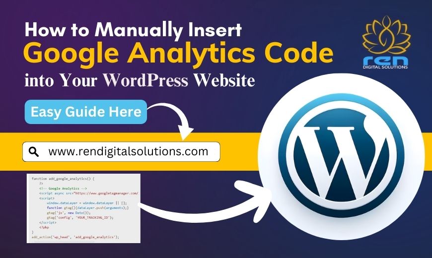 manually insert Google Analytics code